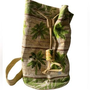 Travel vacation bucket bag backpack